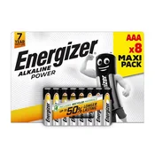 Energizer Energizer E92 AAA alkalne baterije 1.5V, 8 kosov