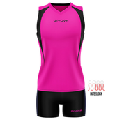 KIT VOLLEY SPIKE FUXIA/NERO Tg. S