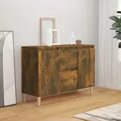 Vidaxl vidaXL Omarica dimljen hrast 101x35x70 cm Material na osnovi lesa