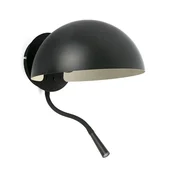 ČRNA STENSKA SVETILKA DOMINICA 1XE27 LED NAGLAVNA ŽARELKA 1W 3000K FR20032-123