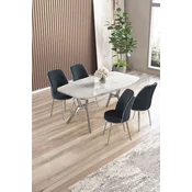 Hanah Home Trpezarijski set, 5 komada, Teget