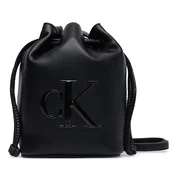 Ročna torba Calvin Klein Bold Ck Mini Bucket Crossbody LV04F3870G Črna
