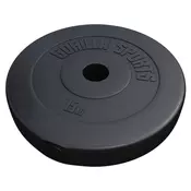 GORILLA SPORTS Plasticni olimpijski tegovi (15 kg)