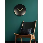 Zidni sat Wallity 35Sivmet, 35x35 cm, Crni