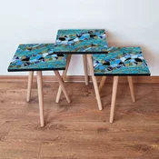Hanah Home Set klub stocica 3Shp280, 3 komada, Šarena