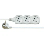 Emos Podaljšek P0312 Extension cable 2 m/3 sockets/white/PVC/1 mm2