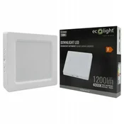 LED stropna svetilka N/T kvadratna 12W 4000K bela DL-1