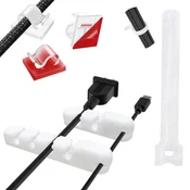 shumee ORGANIZATOR ZA KABLE ZA PISARNO 3M VELCRO DRŽALO x10