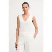 Calvin Klein top ženski z lanom