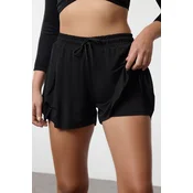 Trendyol Black 2 Layered Tights Inside Knitted Sports Shorts
