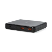 Nedis Stenski polnilec | 65 W | GaN | Funkcija hitrega polnjenja | 1,5/2,0/3,0/3,25 A | Število izhodov: 4 | USB-A/USB-C | evro | 1,50 m | Samodejna izbira napetosti