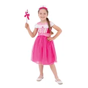 Roza princeskin kostum za deklice, velikost S