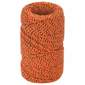 vidaXL Večnamenska uporabna vrv 2 mm 25 m Oranžna PP