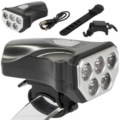 Verkgroup USB aku. 5 LED vodoodporna IPX-4 kolesarska svetilka