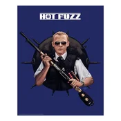 Hot Fuzz art print, A3