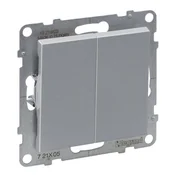 shumee Aluminijasto stikalo za lestenec, avtomatsko, 10AX IP20, Suno Legrand 721305