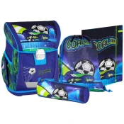 SPIRIT šolska torba + dodatki COOL COLLECTION FOOTBALL GOAL, set 4v1