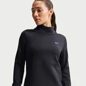 Nike Swift Womens Therma-FIT Turtle-Neck Running Top - Black - Polyester/Elastane