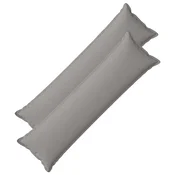 Vidaxl Prevleka za blazino 2 kos HOUTEN Oblačno siva 40 x 145 cm