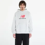 Mikina New Balance Athletics French Terry Logo Hoodie Ash Heather M