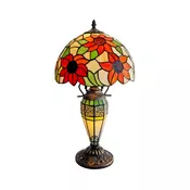 Brilagi - Tiffany vitražna stona lampa SUNFLOWER 1xE27/60W/230V + 1xE14/40W