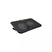 FURY GUNBAI G3 Laptop Cooling Pad 14.1–17.3 with 2 Fans, RGB Lighting, 2× USB