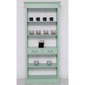 Casa Padrino country style cabinet mint green/white 91 x 39 x H. 197 cm - Country style dining room cabinet - Solid wood furniture - Country style furniture