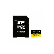 Memorija SD Micro Card, 256GB Silicon Power, A2 V30 UHS-I Inspire + adapter SD, SP256GBSTXLA2V1NSP