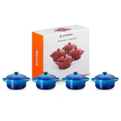 Posoda za pečico 10 cm, 250 ml, set 4 kosov, AZURE, kamnita posoda, Le Creuset