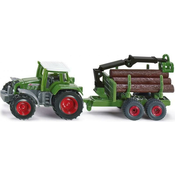 SIKU traktor z gozdarsko prikolico