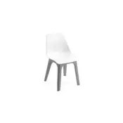 Baštenska stolica plasticna Ipae-Progarden Eolo - Belo-siva