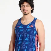 Majice adidas Adizero Labrum Tank Top Dark Blue/ Lucid Red M