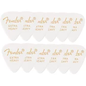 Fender 351 Shape Premium Picks, Extra Heavy White 12 Pack