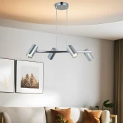 Opviq Luster Oktano-51-04, O6, 12cm, IP20 Srebrne boje