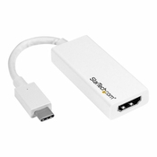 StarTech.com USB C to HDMI Adapter - 4K 30Hz - USB 3.1 Type-C to HDMI Adapter - USB-C to HDMI Dongle - Monitor Adapter - White (CDP2HDW) - external video adapter - white