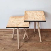 Hanah Home Set klub stocica 2Shp254, 2 komada, Svetlorozi