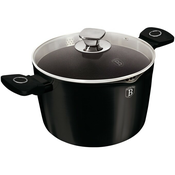 Berlinger Haus Šerpa za kuvanje testa sa poklopcem 24cm Black Vantage Collection BH-8275S