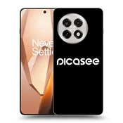 Silikonski črni ovitek za OnePlus 13R 5G - Picasee - new logo - white