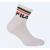 Nogavice FILA - četrtinske, bele, 3 pari, 43-46