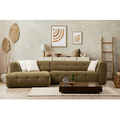 ATELIER DEL SOFA Ugaona garnitura Cady 3 Seater Left Khaki