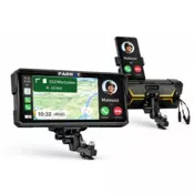 Farrot Motoristična navigacija FARROT M780 8.1 CarPlay Android Auto Wireless zaslon za motor GPS Bluetooth IPX8 vodoodporen