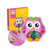 TM Toys Wow Box Sova Ustvarjalni komplet Blazina z bleščicami DIY