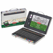 Set u koferu Boje drvene 25boja+gumica+rezac+blok Academy Derwent 2305951