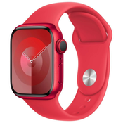 Apple Watch Series 9 41mm (PRODUCT) RED aluminij, (PRODUCT) RED s športnim paščkom, S/M