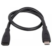 Akyga Akyga USB kabel  USB-C® vtič\, USB-C® vtičnica  0.30 m črna  AK-USB-32, (20578018)
