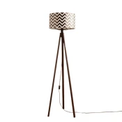 Opviq AYD 3462 Podna lampa, Crno-Bela