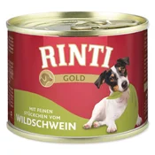 RINTI Gold Vlažna hrana za pse s divjim prašičem - 185g