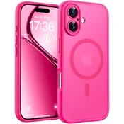 Infostyle Ovitek TOCOL za iPhone 17 6,3 – MagSafe, mat prozoren, hot pink
