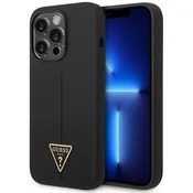 Guess Guess GUHCP14XSLTGK iPhone 14 Pro Max 6,7 črn/black trda torbica Silicone Triangle