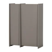 Siva omarica v jesenovem dekorju 102x140x44 cm Brock – WOOOD